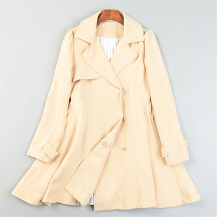 中长款 日单高腰裙摆型风衣女11.25L84681经典 时尚 领秋季 外套 西装