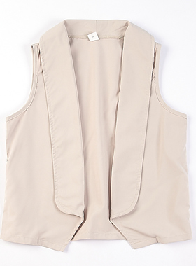 外贸女童西装马甲6.3H74445春夏纯色儿童背心英伦风洋气外套马夹