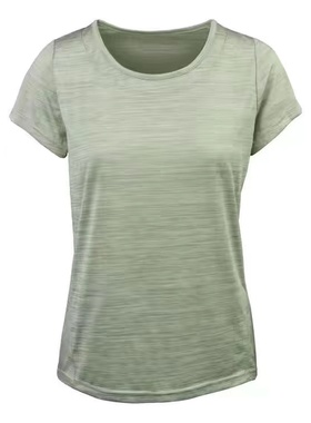 高端外贸运动休闲短袖T恤男女627H74631弹性舒适吸湿排汗速干上衣