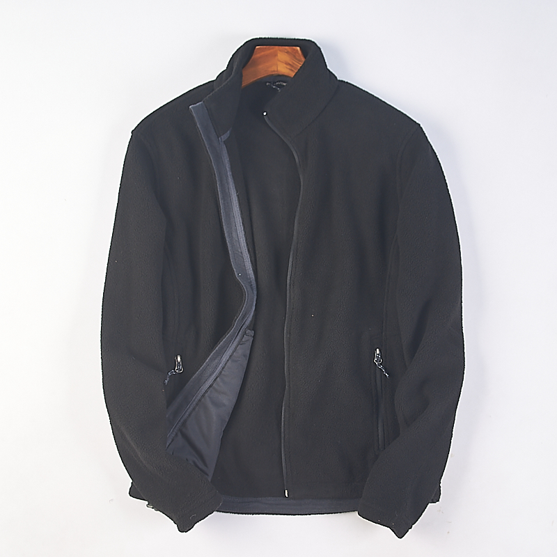 摇粒绒外套夹克男立领长袖上衣女