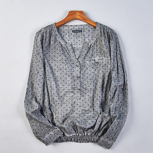 春夏休闲宽松显瘦减龄衬衣上装