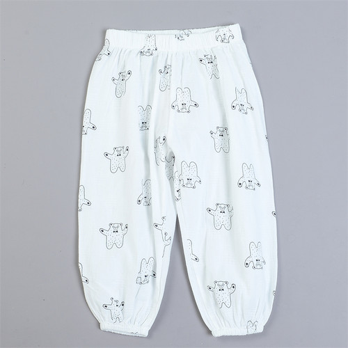 男女童印花防蚊裤束脚灯笼裤夏