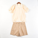 衬衫 短袖 女82848夏季 A字阔腿大短裤 韩版 两件套 日常休闲通勤套装