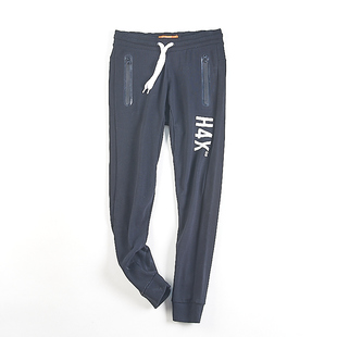 男女5.20H82440春秋松紧腰系带束脚长裤 美式 电竞潮牌运动休闲卫裤