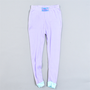 脚早春内搭长裤 3.18L81280舒适亲肤螺纹裤 秋裤 男女儿童纯棉打底裤