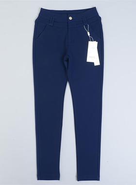 511韩版弹力修身休闲小脚裤女80862春夏中高腰OL通勤纯色铅笔长裤