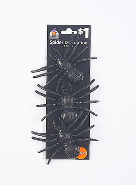 228仿真蜘蛛大虫子万圣节装饰76478塑料整蛊吓一跳恶搞整人玩道具