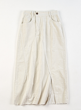 高品质韩版纯棉灯芯绒半身裙女H84074秋季高腰显瘦复古文艺长裙子