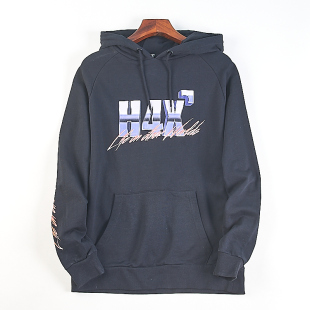 重磅美式 卫衣男女5.20H82420春秋休闲电竞潮牌外套 印花宽松连帽衫