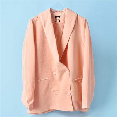 春秋季女士复古气质休闲西装外套