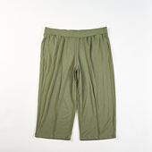 H84817夏秋百搭超柔人棉打底六七分裤 休闲中裤 女装 外贸加肥超大码