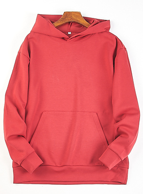 韩版简约纯色连帽卫衣女5.13H82468春秋宽松显瘦套头上衣长袖外套