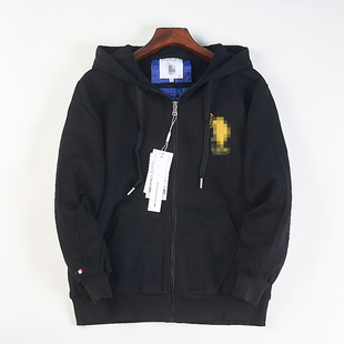 休闲开衫 12.30H85499冬季 外套 绣花连帽拉链卫衣羽绒服男女款 美式