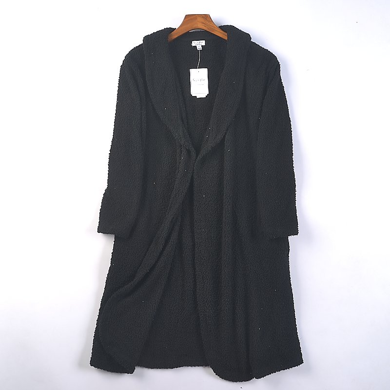 秋冬季珊瑚绒睡衣浴袍长款家居服