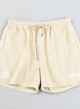 外贸精品夏季外穿短裤男女L82635抽绳松紧腰显瘦直筒裤运动休闲裤