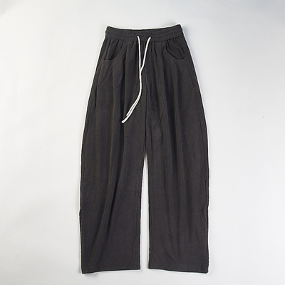 外贸灯芯绒抽绳休闲裤田女