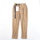 松紧腰系带显瘦直筒长裤 516复古灯芯绒休闲裤 潮男女81403春秋新款