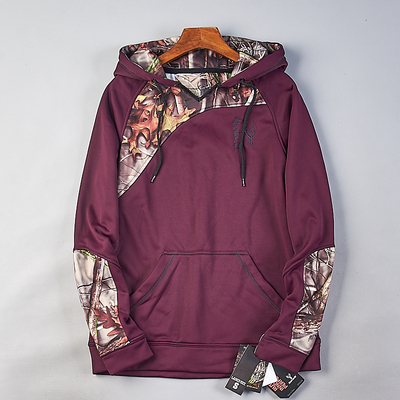 外贸单拼接连帽套头衫男女