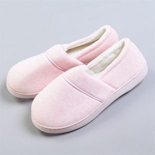 保暖鞋 后包跟棉拖鞋 女9.10L80234防滑软底加厚加绒产妇孕妇月子鞋