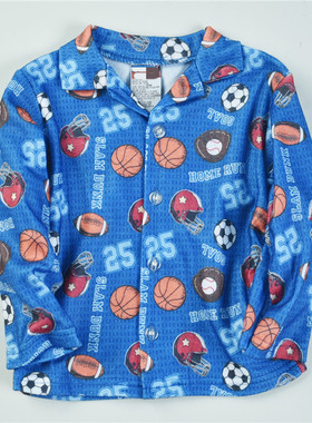 65外贸男女婴幼儿童装睡衣开衫L22516柔软舒适磨绒宝宝家居服上衣