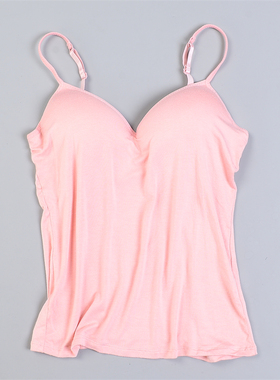 女生一体式胸垫罩杯吊带背心93L80331软糯舒适亲肤修身百搭打底衫