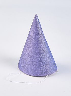 6包48只外贸闪亮锥形生日帽76445卡纸皇冠生日蛋糕装饰派对帽1018