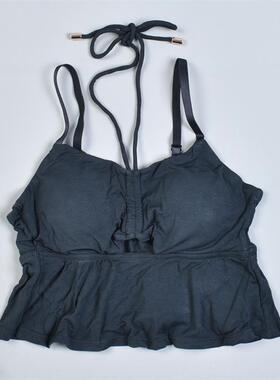 高品质莫代尔抽绳挂脖吊带衫背心女2.11L81724性感带胸垫罩杯内衣