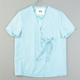 高货韩版OL气质新款短袖西装外套女L83877宽松版早秋通勤休闲上装