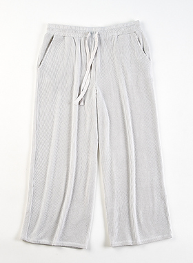 615欧美单大码女装显瘦阔腿裤裙82590夏秋宽松胖MM小个子八九分裤