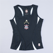 外贸原单速干刺绣运动背心女629L79431拼接撞色修身 透气无袖 T恤夏