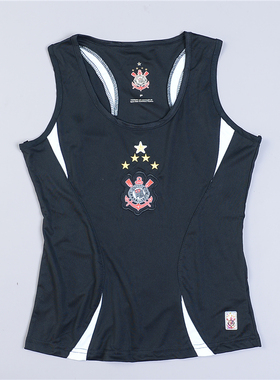 外贸原单速干刺绣运动背心女629L79431拼接撞色修身透气无袖T恤夏