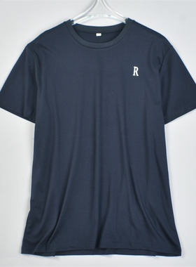 高品质黑色短袖棉T恤男女同款83055夏季超柔凉感透气运动休闲上衣