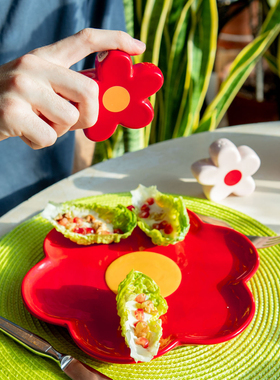 西班牙DOIY雏菊调味罐2只胡椒盐可爱造型陶瓷礼物创意摆件居家