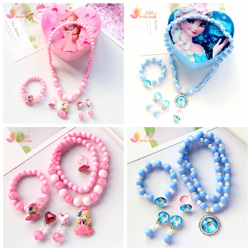儿童首饰盒套装 卡通冰雪奇缘公主发饰女童首饰手链项链戒指套盒|msdalam kategori Kanak-kanak/Bayi/Keluarga dipasang, Aksesori Kanak-kanak, kalung - dari Buy2taobao.com untuk memberikan perkhidmatan ejen Taobao profesional membeli