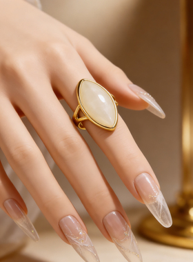 韩式锆石菱形造型戒指女时尚个性气质百搭指环食指戒