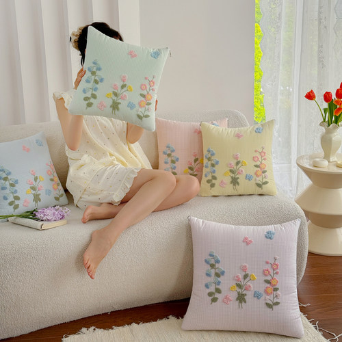 100%全棉色织抱枕被子两用汽车靠垫办公室午睡空调毯子枕头二合一