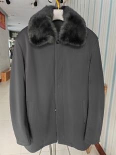 派克服男款爸爸装皮草外套兔毛内胆可拆卸狐狸毛领中老年尼克服冬