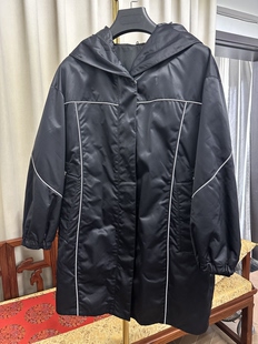 微瑕特价女士派克服外皮风衣外套外壳半成品皮草改连帽款可拆卸