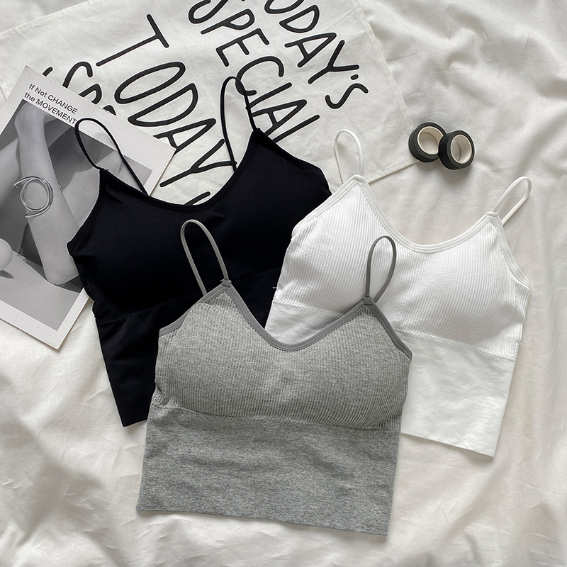 Real price real shot new anti light sports suspender vest wrapped bra without steel ring underwear