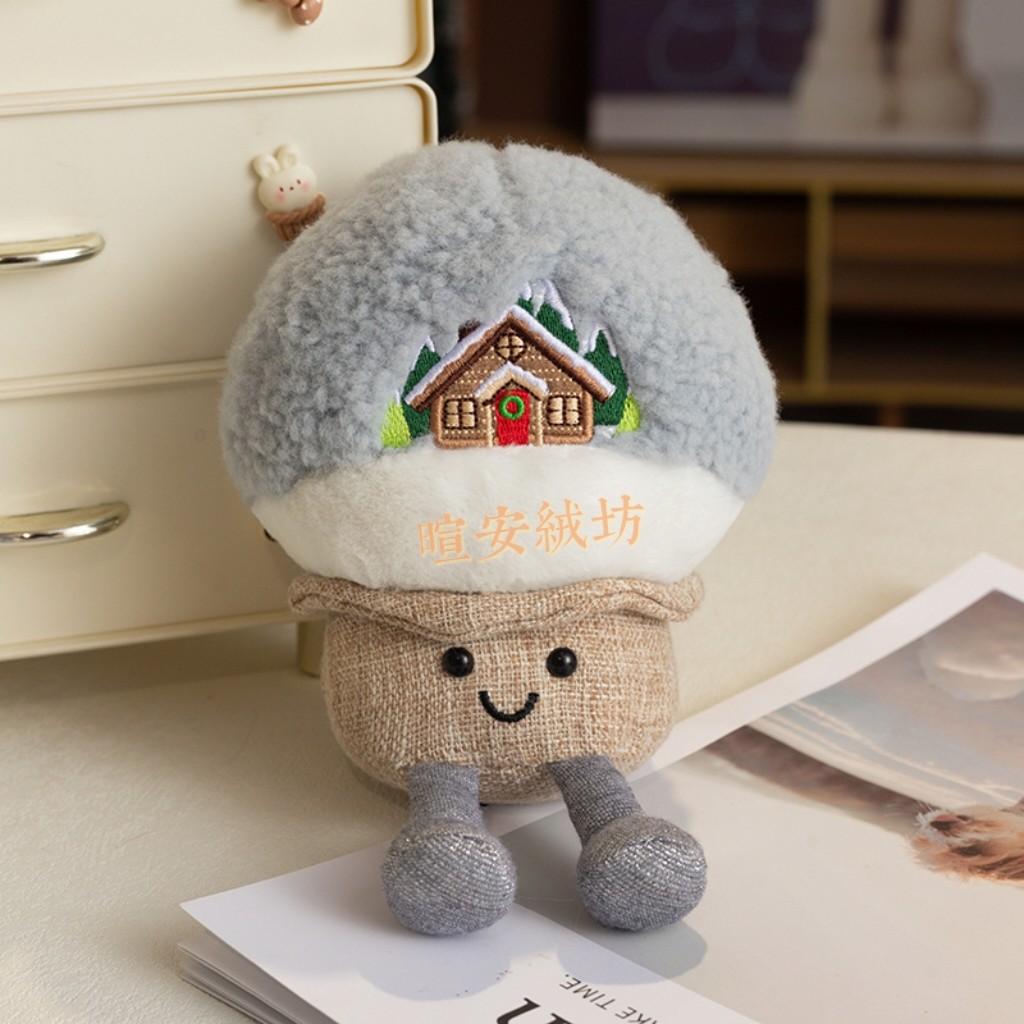 雪景球布娃娃趣味圣诞老人毛绒玩毛绒/玩偶/公仔/布