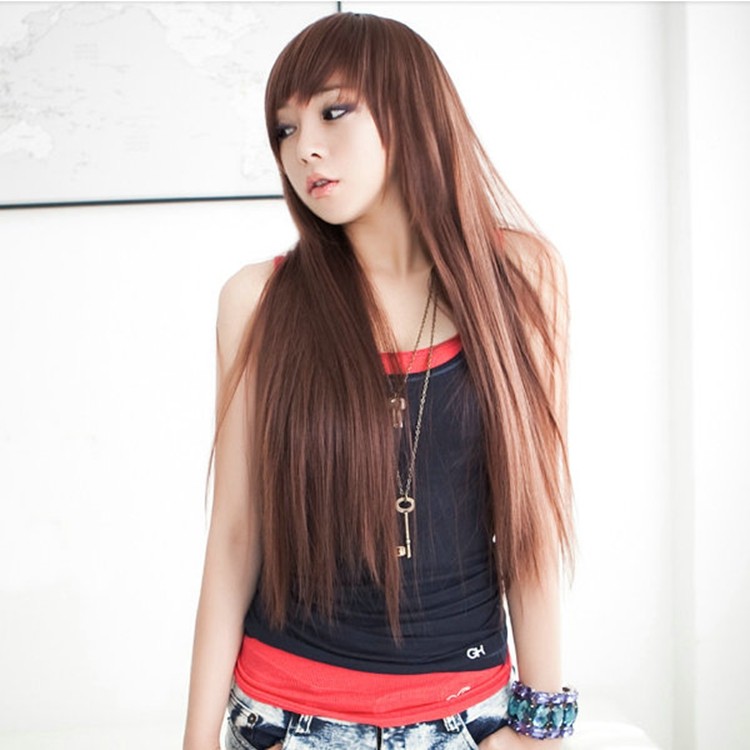 Perruque Long cheveux raides - Ref 2614052 Image 3