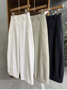 女 宽松中高腰休闲镰刀九分裤 2026春秋新款 藏肉显瘦还洋气