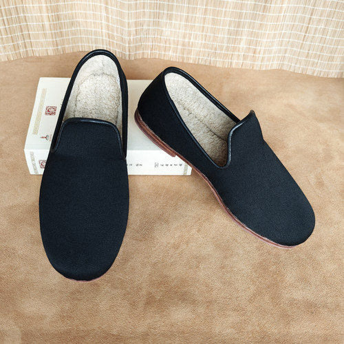 御圣祥低帮加绒鸭舌棉鞋