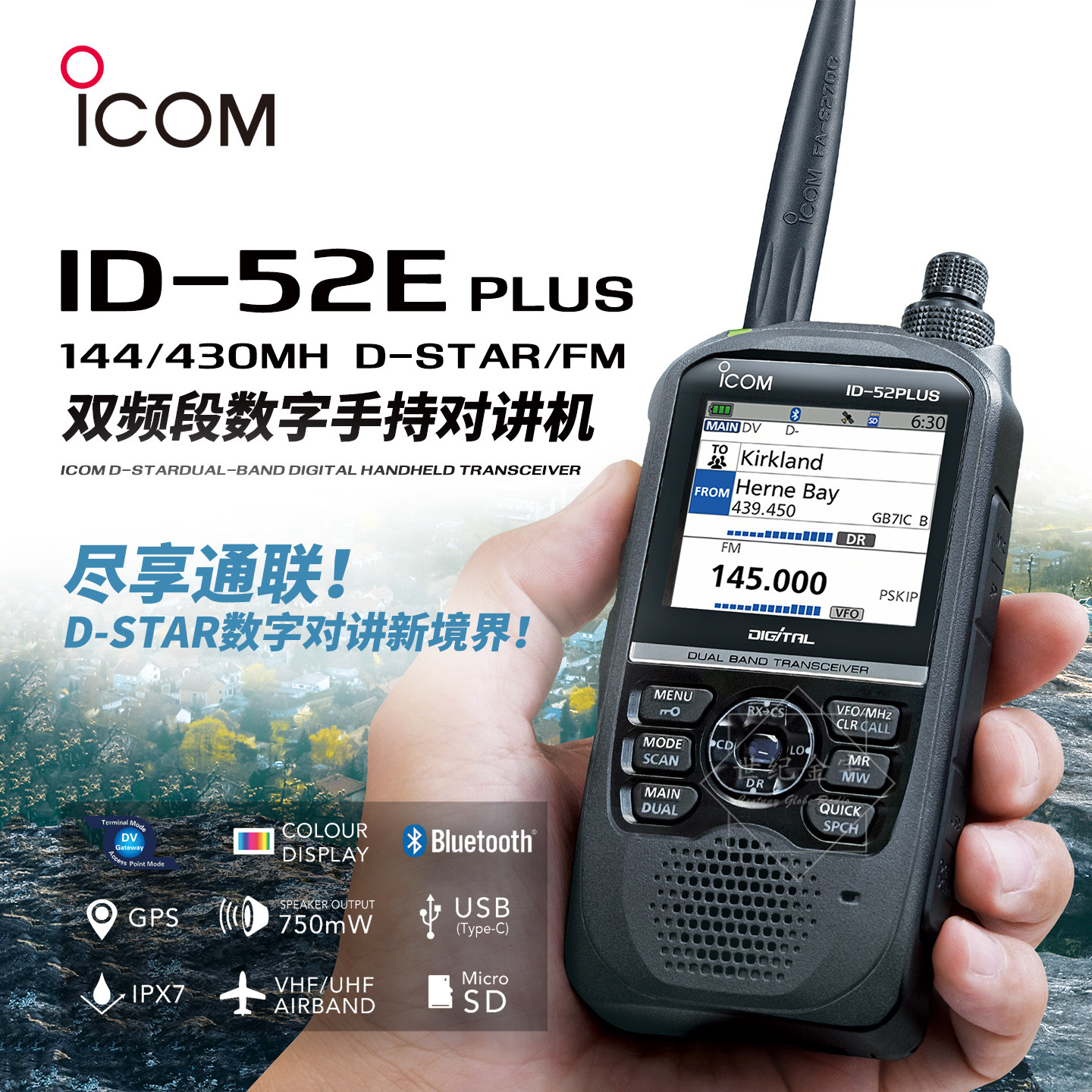 艾可慕ID-52EPlus手持对讲机