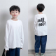 T恤春秋装 童童妈定制男女儿童韩版 宽松棉软弹白色后幅needyou长袖