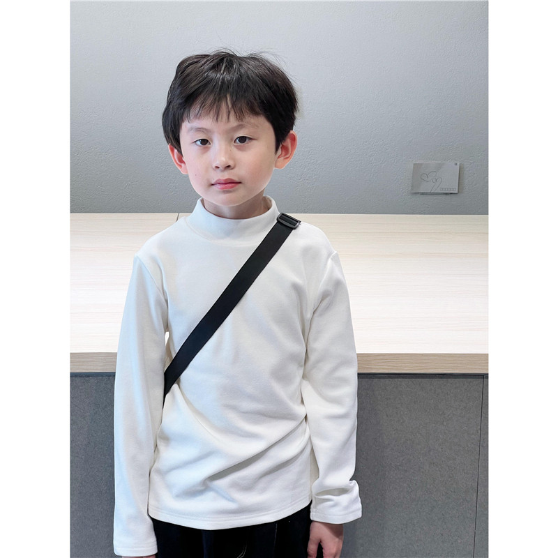 童妈定制男女童绵羊绒软弹白色纯色半高领T恤休闲长袖打底秋冬装,童装/婴儿装/亲子装,T恤,淘宝优惠券,粉丝福利购,淘宝优惠卷