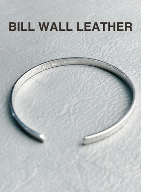 BILL WALL LEATHER 定制银饰银手镯情侣对戒银戒指