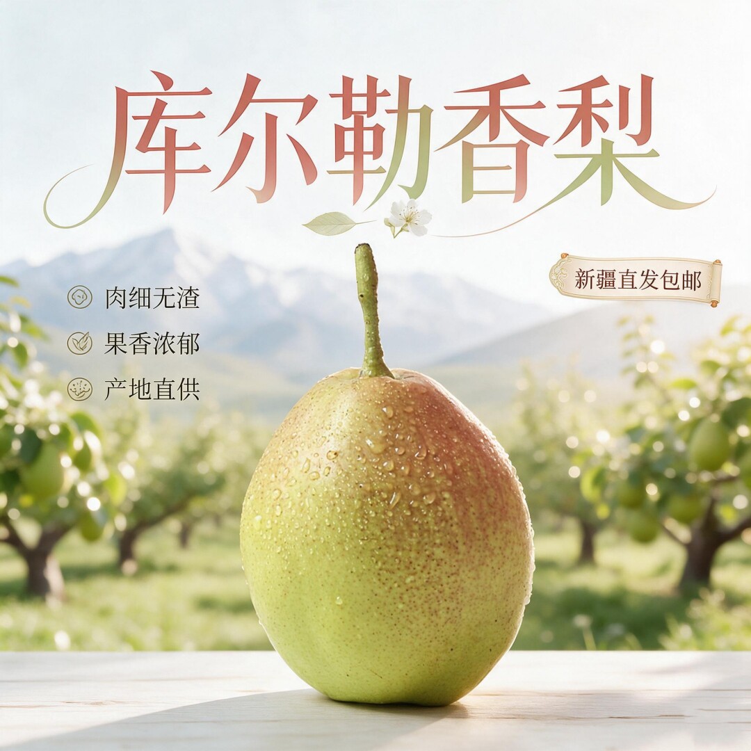 新疆梨子库尔勒香梨全国包邮