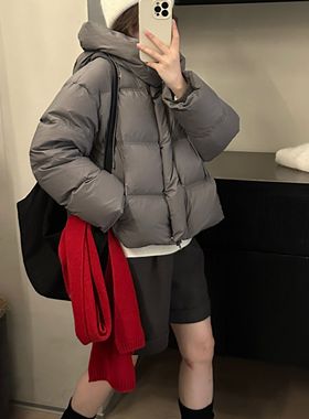 静茹冬上新连帽加厚保暖泡芙面包服保暖羽绒服外套54Y95099