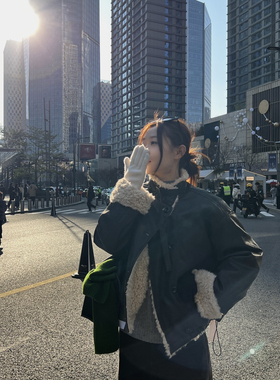 静茹设计双排扣皮衣90绒加厚保暖羽绒服外套c06803